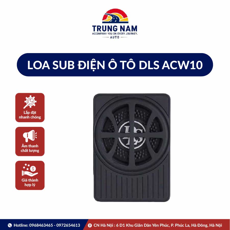 Loa Sub điện ô Tô Lắp Gầm Ghế Hay Nhất Dls Acw10 Thụy Điển - 1