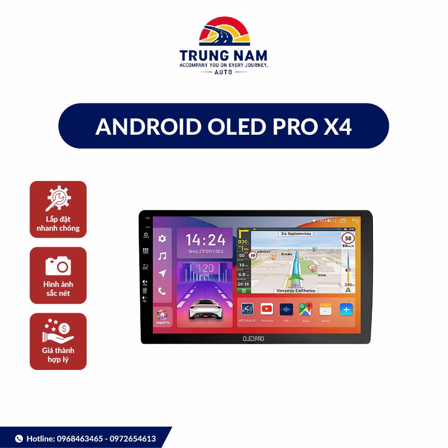 Màn Hình Dvd Android Oled Pro X4 Ram 3gb - 1