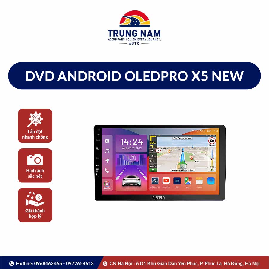 Màn Hình Dvd Android Oledpro X5 New Ram 4gb - 1