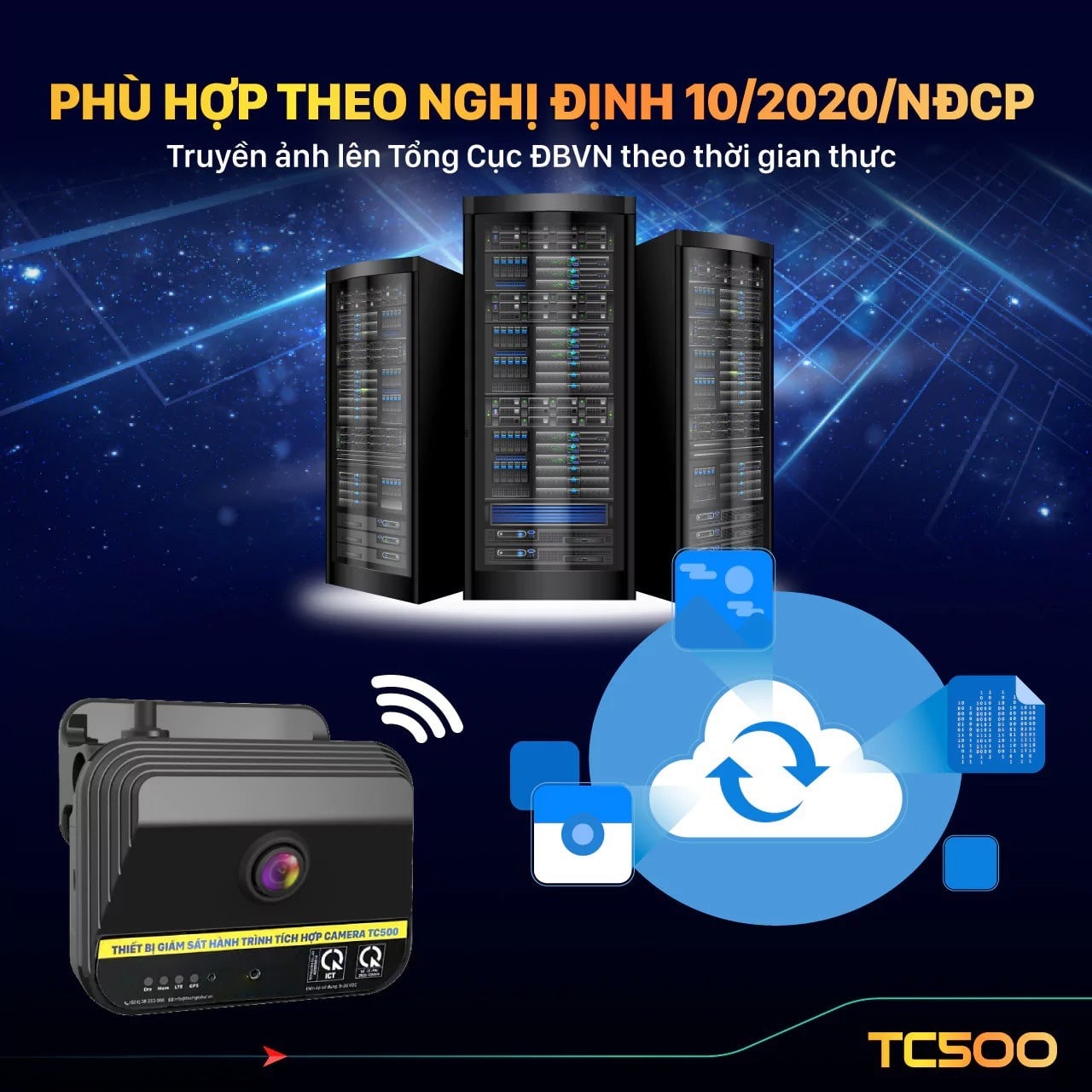 Khi lắp đặt TC500, doanh nghiệp có thể theo dõi toàn bộ hành vi lái xe