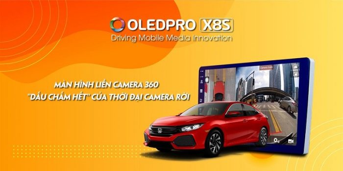 Màn Hình Dvd Andorid Oled Pro X8s Liền Camera 360