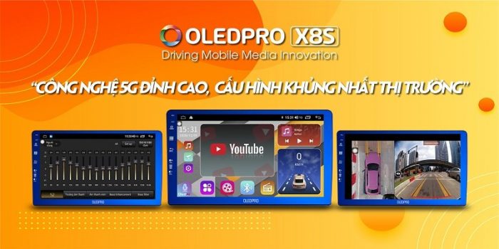 Màn Hình Dvd Andorid Oled Pro X8s Liền Camera 360
