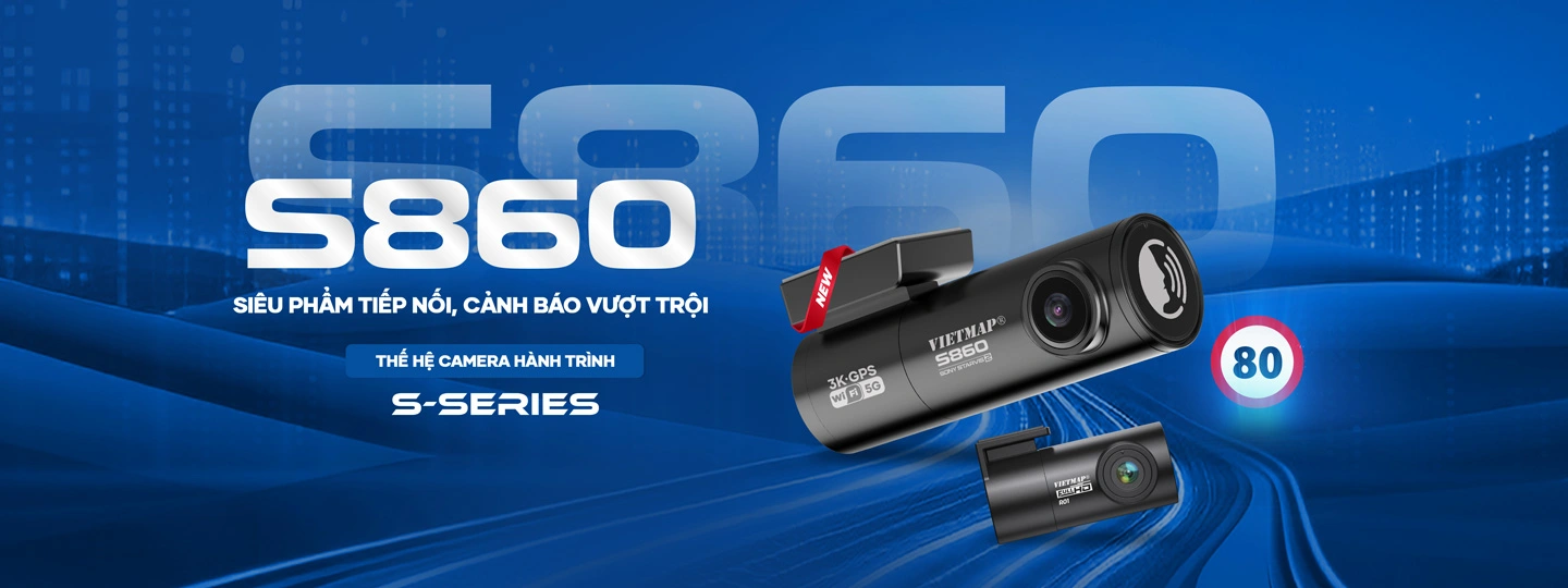 camera hành trình vietmap s860 cảnh báo giao thông