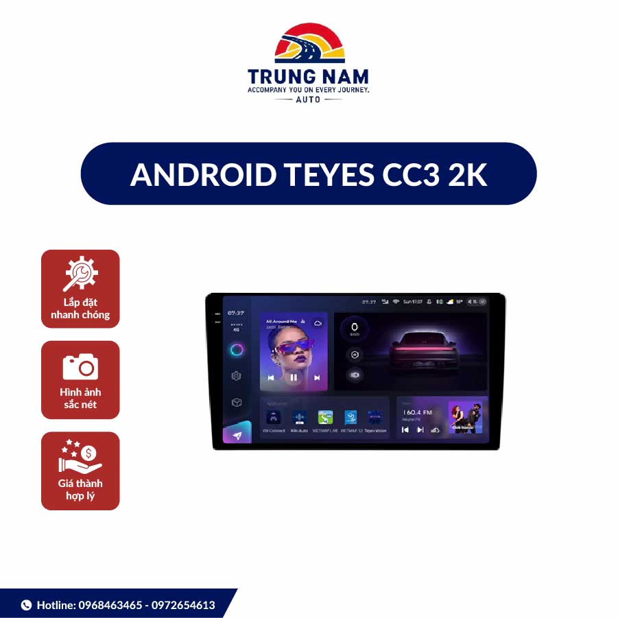 Màn Hình Android Teyes Cc3 2k 360 Liền Camera 360 - 1