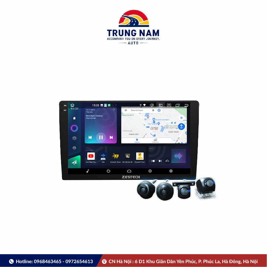 Màn Hình Android Zestech Zx10 Cao Cấp Ram 4gb Rom 64gb - 3