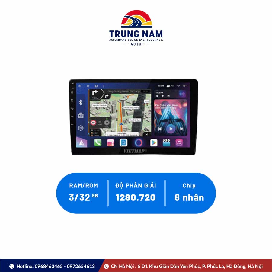 Màn Hình Dvd Android Vietmap Dq8 Ram 3gb - 2