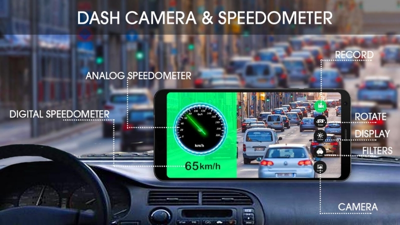 GPS Speedometer Car Dashcam