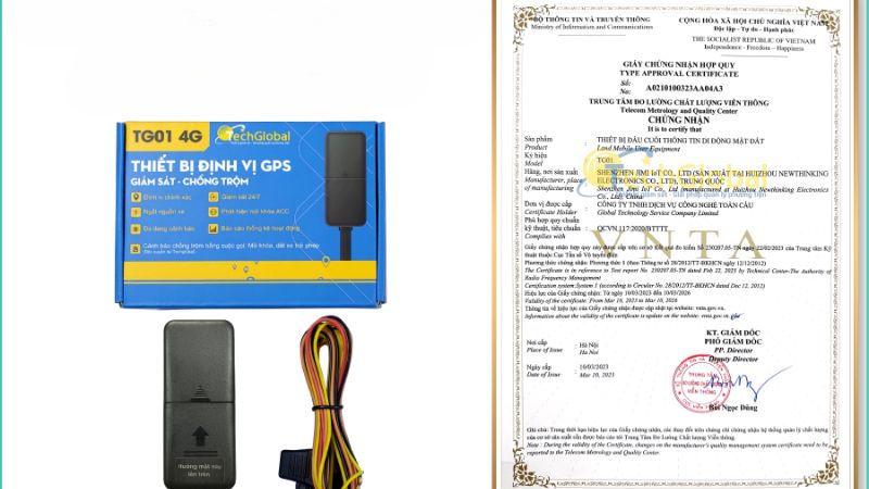 Thiết bị định vị phải được cơ quan có thẩm quyền kiểm định và chứng nhận