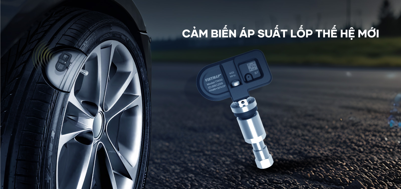 Vietmap Tw50 BỘ CẢm BiẾn Áp SuẤt LỐp 5