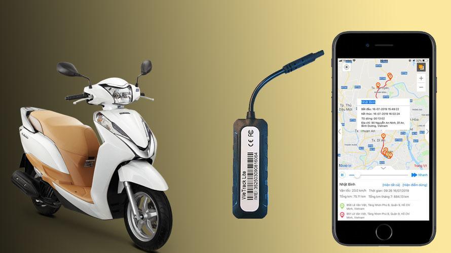Lắp Định Vị Xe Máy Tại Mê Linh